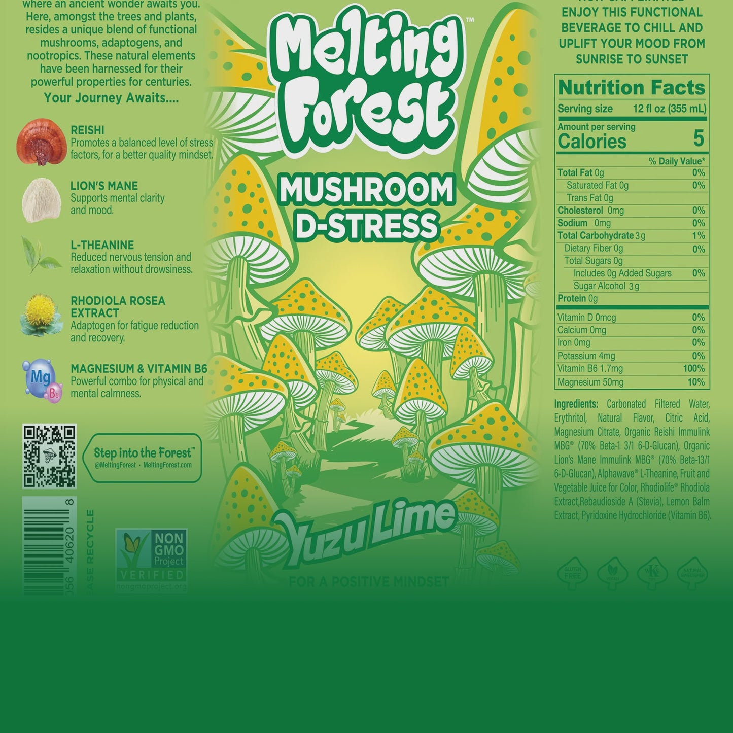 Melting Forest-Yuzu lime-D-Stress Mushroom Drink