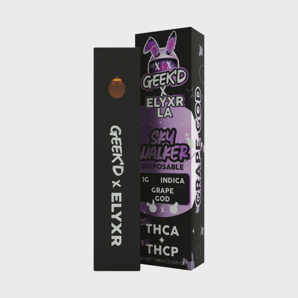 Geek’d x Elyxr LA Skywalker Disposable Vape | 1g - Grape God
