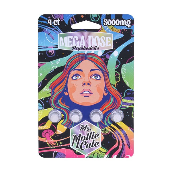 Ms Mollie Cule Mega Dose Psychedelic Tablets | (4ct) 5000mg