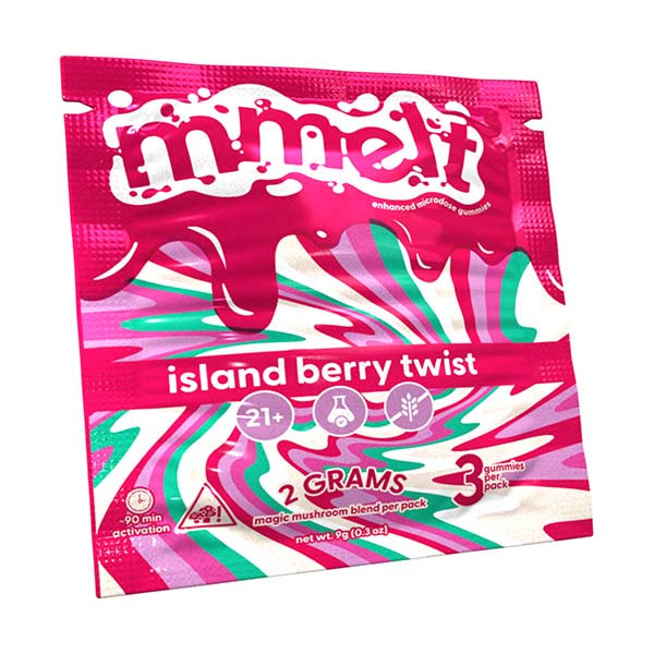 Mmelt Mushroom Gummies-Island Berry-2grams
