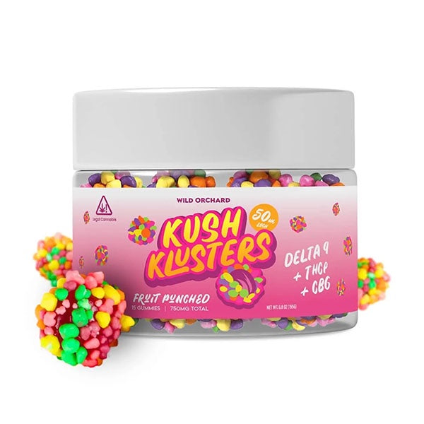 Wild Orchard Kush Klusters D9 + THCp Gummies -6CT