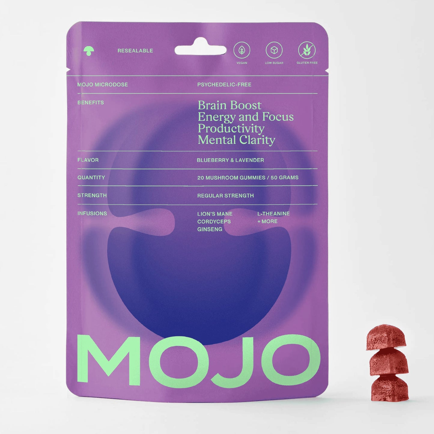 MOJO -20 Gummies Blueberry & Lavender