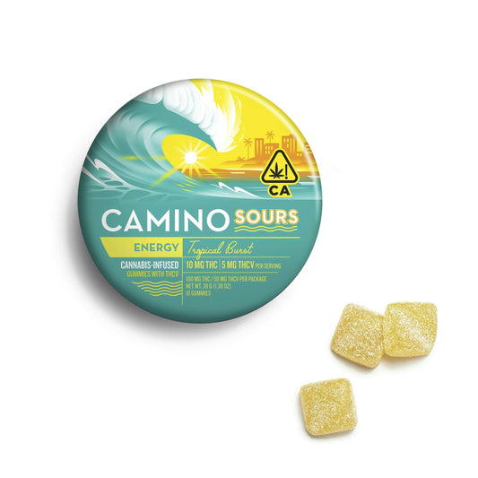KIVA Camino Sours 'Energy' Tropical Burst Gummies