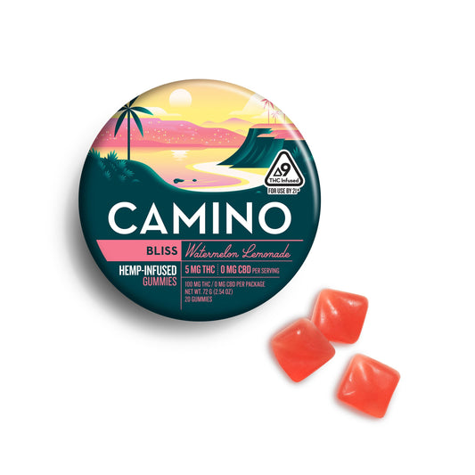 KIVA Camino Watermelon Lemonade 'Bliss' 5mg Gummies