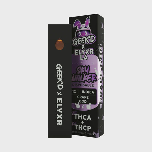 Geek’d x Elyxr LA Skywalker Disposable Vape | 1g - Grape God
