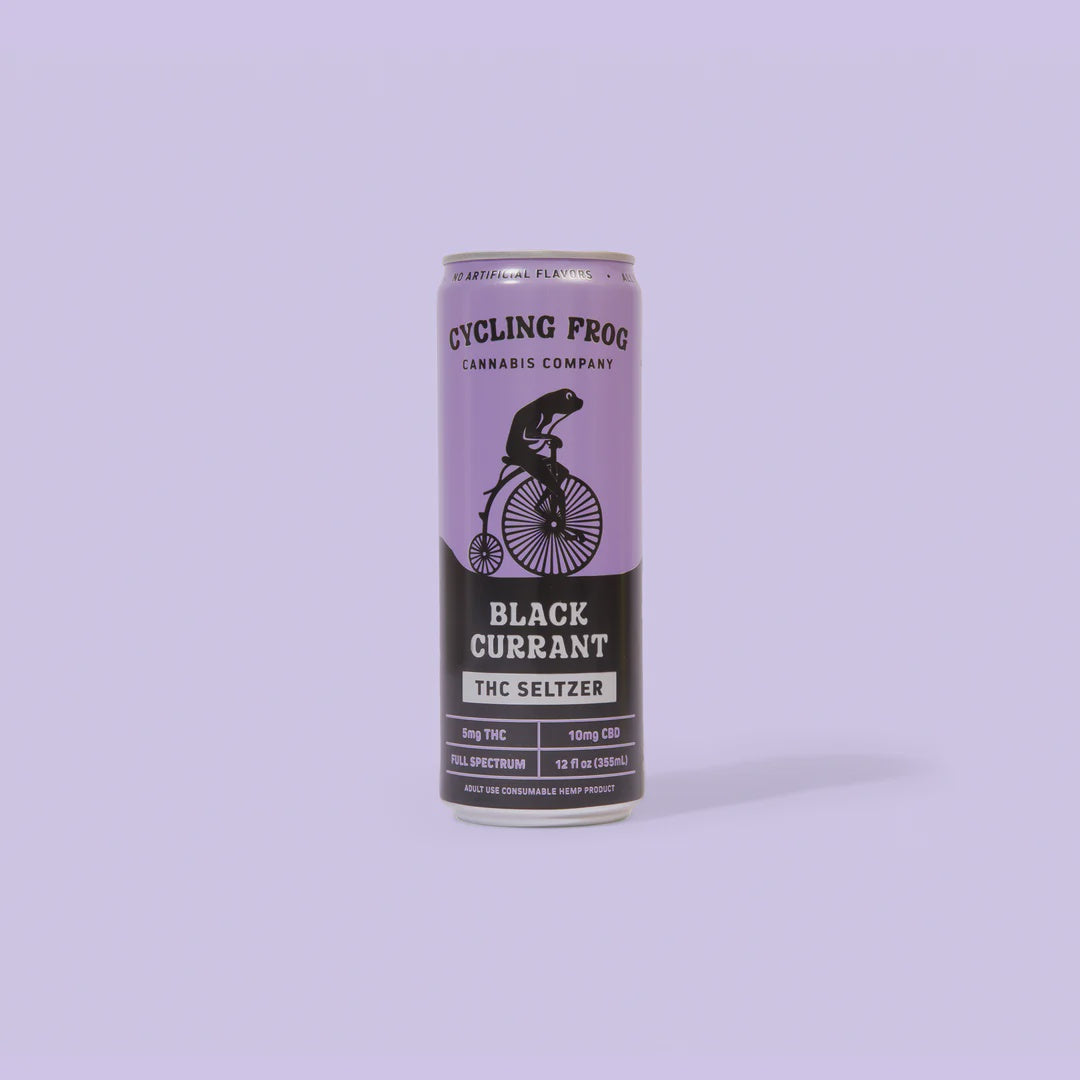 Cycling Frog-Black Currant 15mg-THC Seltzer