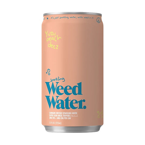 Bad Days D9 + CBD Sparkling Weed Water-Peach