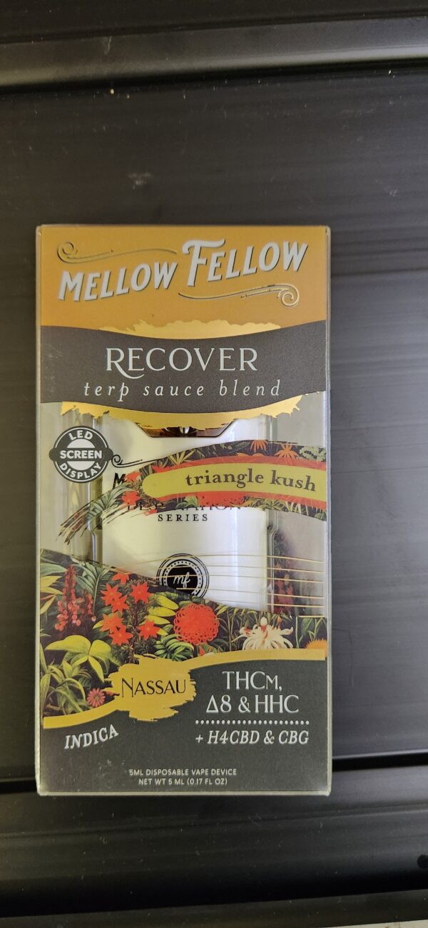 Exotic Medz | Mellow fellow Recovery Triangle Kush 5g Disposable