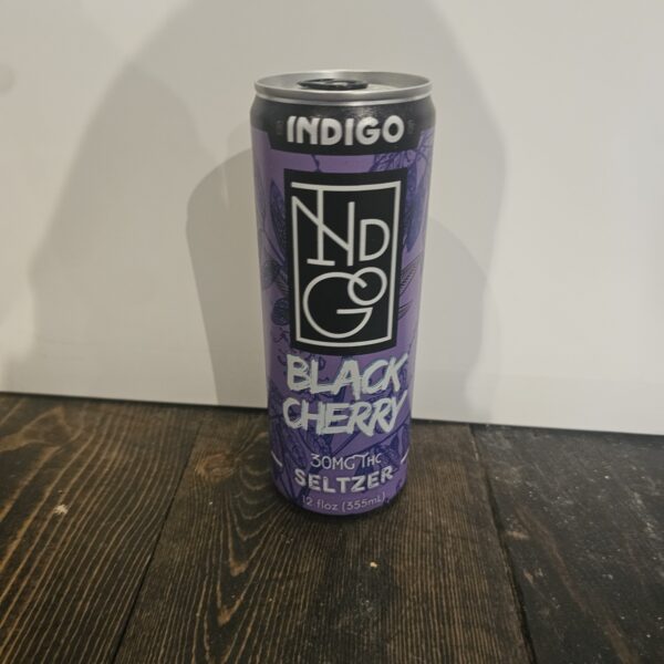 INDIGO DRINK 30MG THC SELTZER BLACK CHERRY
