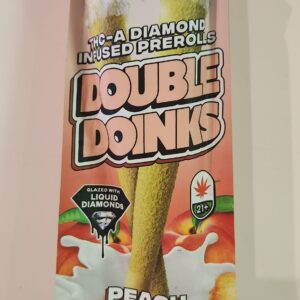 DOUBLE DOINKS Diamond Infused Pre Roll Peach Cobbler