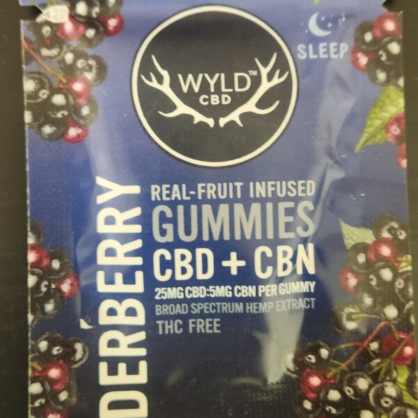 WYLD CBD Fruit Infused elderberry